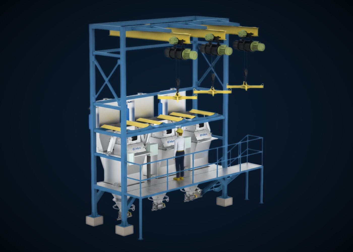 Bulk Bag Unloader — fabricated frame