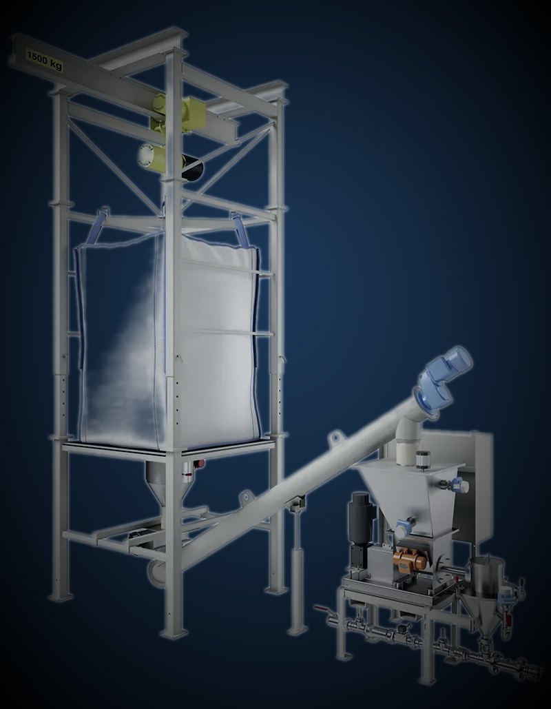 Bulk Bag Unloader — 3D engineering rendering